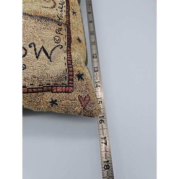 Vintage Snowman Christmas Pillow Dashing Through the Snow Pat Yuille Design 16” - Picture 6 of 6